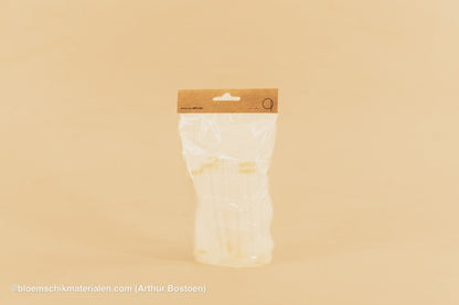 PLASTIC BUISJE 16CC 11X1,7CM 10ST (BLOEMFLESJE/PIPET) - bloemschikmaterialen.com