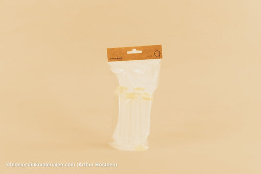 PLASTIC BUISJE 24CC 11X2CM 10ST (BLOEMFLESJE/PIPET) - bloemschikmaterialen.com