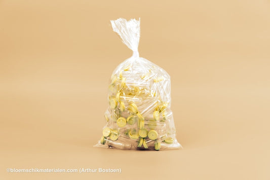 PLASTIC BUISJE 6CC 4,5X2CM 100ST (BLOEMFLESJE/PIPET) - bloemschikmaterialen.com