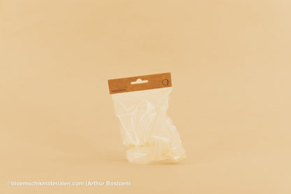 PLASTIC BUISJE 7,5CC 8X1,5CM 10ST (BLOEMFLESJE/PIPET) - bloemschikmaterialen.com