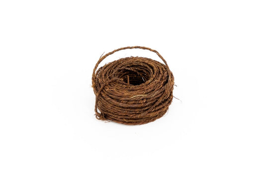 RUSTIC WIRE BROWN 21M - bloemschikmaterialen.com