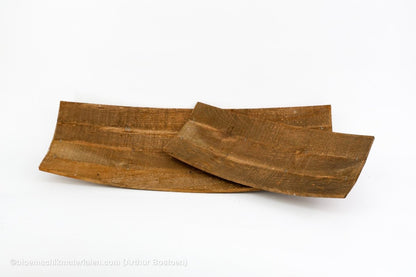SCHAAL HOUT GEBOGEN BRUIN 63X25X9CM - bloemschikmaterialen.com