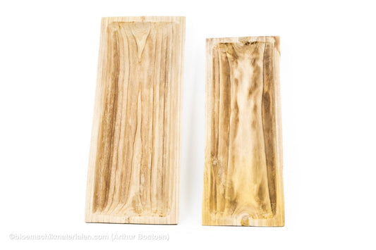 SCHAAL PAULOWNIA RECHTHOEKIG 70X30XH7CM NATUREL - bloemschikmaterialen.com