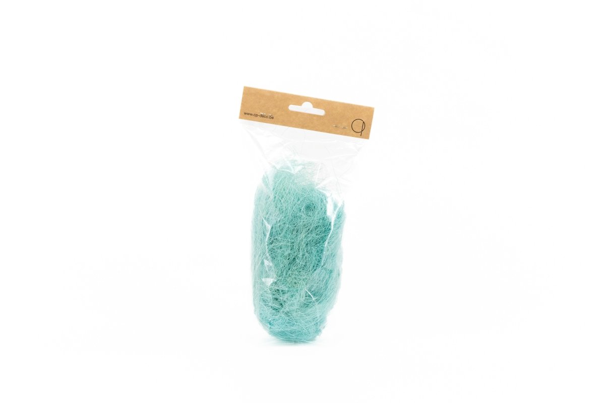 SISAL TURQUOISE +/ - 20GR - bloemschikmaterialen.com