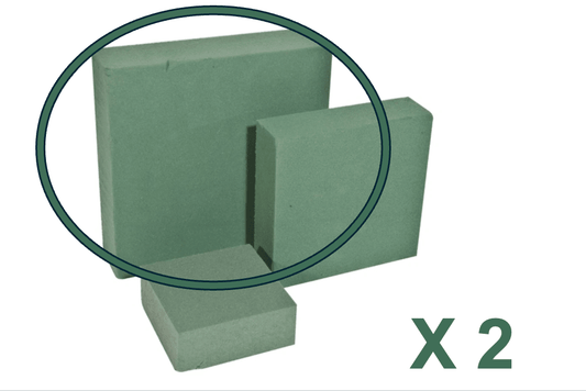 SQUARE CAKE DUMMY MAXI 2ST (20X20X4CM) - bloemschikmaterialen.com