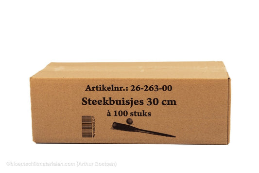 STEEKBUIS PLASTIC 100ST (30CM) - bloemschikmaterialen.com