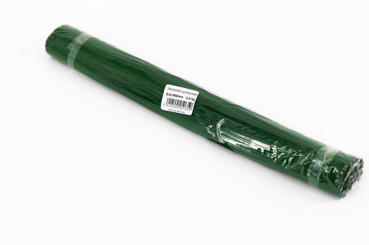 STEEKDRAAD GROENGELAKT 0.6X400mm (2,5 KG) - bloemschikmaterialen.com