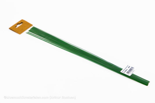 STEEKDRAAD GROENGELAKT 0.7X400mm (40 stuks) - bloemschikmaterialen.com