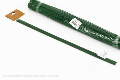 STEEKDRAAD GROENGELAKT 0.8X400mm (30 stuks) - bloemschikmaterialen.com