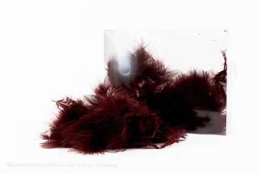 VEREN MARABOU GROOT BORDEAUX +/ - 10GR - bloemschikmaterialen.com