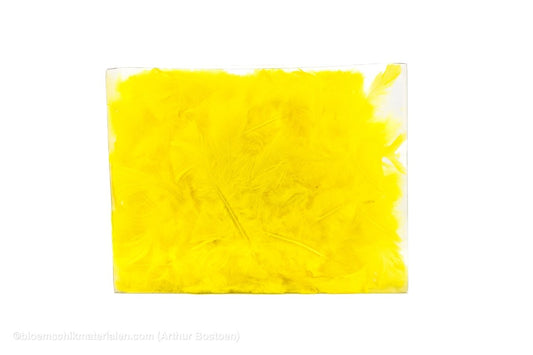 VEREN MARABOU GROOT GEEL +/ - 45GR - bloemschikmaterialen.com