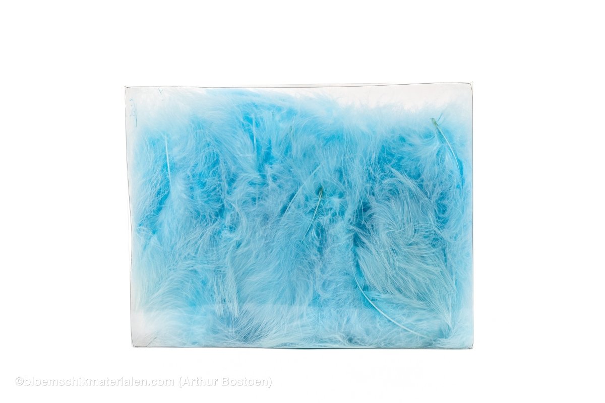 VEREN MARABOU GROOT LICHTBLAUW +/ - 45GR - bloemschikmaterialen.com