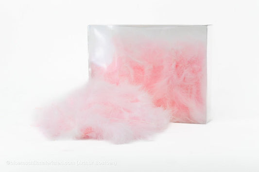 VEREN MARABOU GROOT LICHTROOS +/ - 10GR - bloemschikmaterialen.com