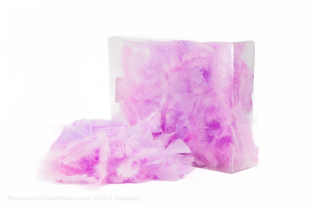 VEREN MARABOU GROOT LILA +/ - 10GR - bloemschikmaterialen.com