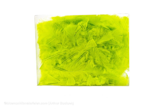 VEREN MARABOU GROOT LIME GREEN +/ - 45GR - bloemschikmaterialen.com
