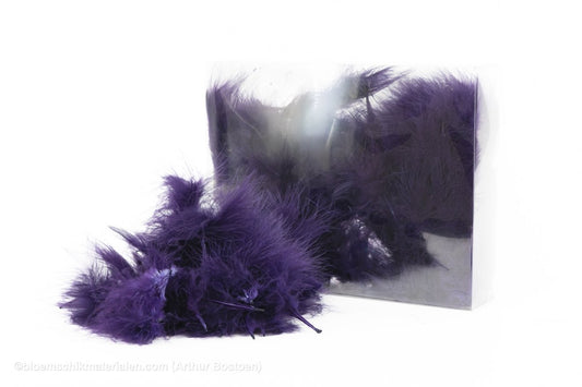 VEREN MARABOU GROOT PAARS +/ - 10GR - bloemschikmaterialen.com