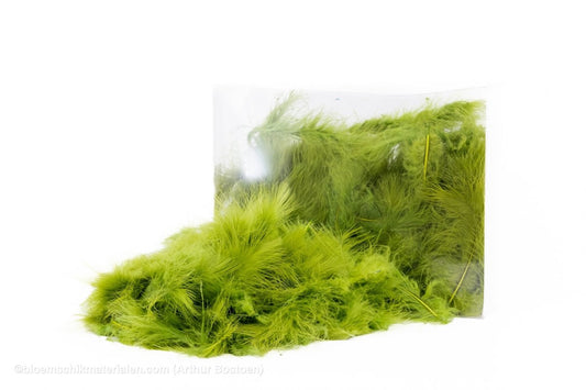 VEREN MARABOU GROOT ZACHTGROEN +/ - 10GR - bloemschikmaterialen.com