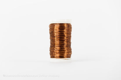 WIKKELDRAAD KOPER OP SPOEL (0.30mm dikte, +/ - 160M lang) - bloemschikmaterialen.com
