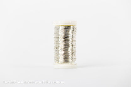 WIKKELDRAAD ZILVER OP SPOEL (0.30mm dikte, +/ - 160M lang) - bloemschikmaterialen.com