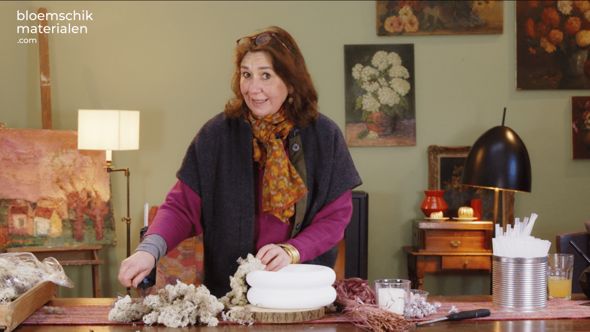 Windlicht met Pastel Touch (Pakket) - bloemschikmaterialen.com