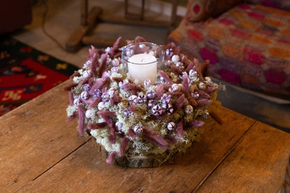 Windlicht met Pastel Touch (Pakket) - bloemschikmaterialen.com