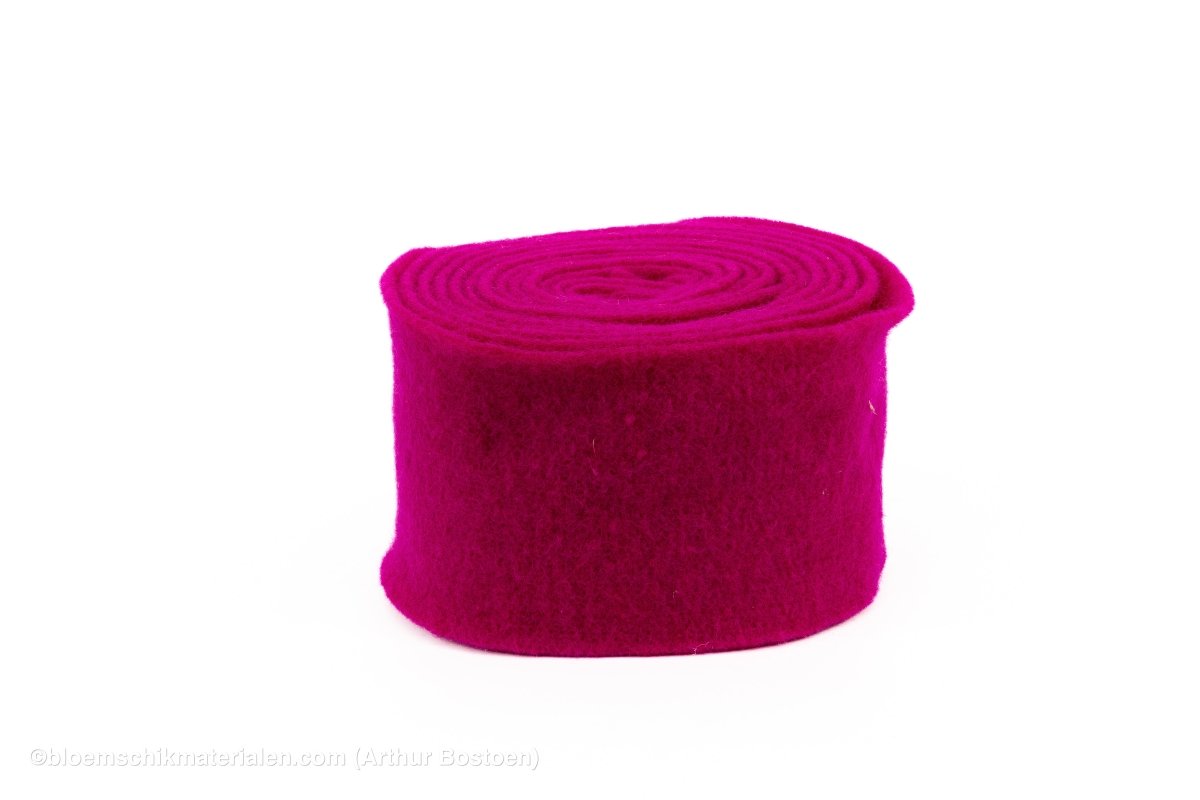 WOL VILT 15CM +/-5M FUCHSIA - bloemschikmaterialen.com