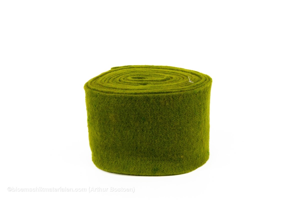 WOL VILT 15CM +/-5M MOSGROEN - bloemschikmaterialen.com