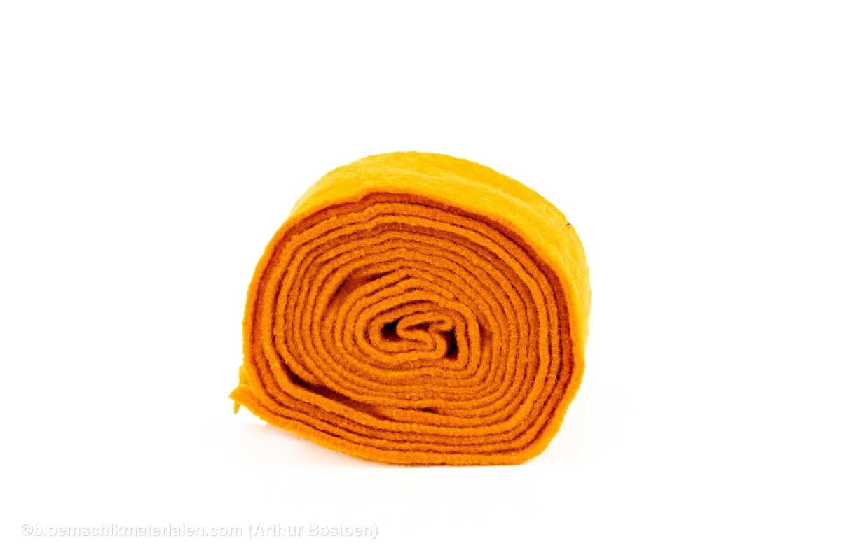WOL VILT 15CM +/-5M ORANJE - bloemschikmaterialen.com