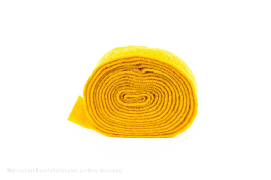 WOL VILT 7.5CM +/-5M GEEL - bloemschikmaterialen.com