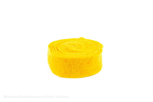 WOL VILT 7.5CM +/-5M GEEL - bloemschikmaterialen.com