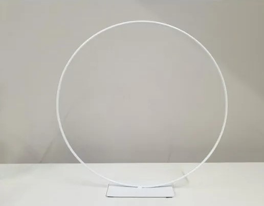 Frame ring op voet 40 cm wit