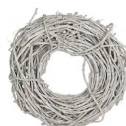 Krans Druivenhout White Wash 50 cm.