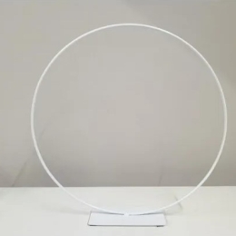 Frame ring op voet 25 cm wit